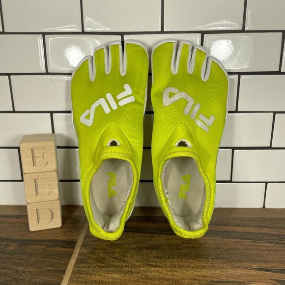 Fila Womens Skele-Toes TriFit Lime Green Running Water Shoes 5PK14005-301 Size 6 - Picture 6 of 8